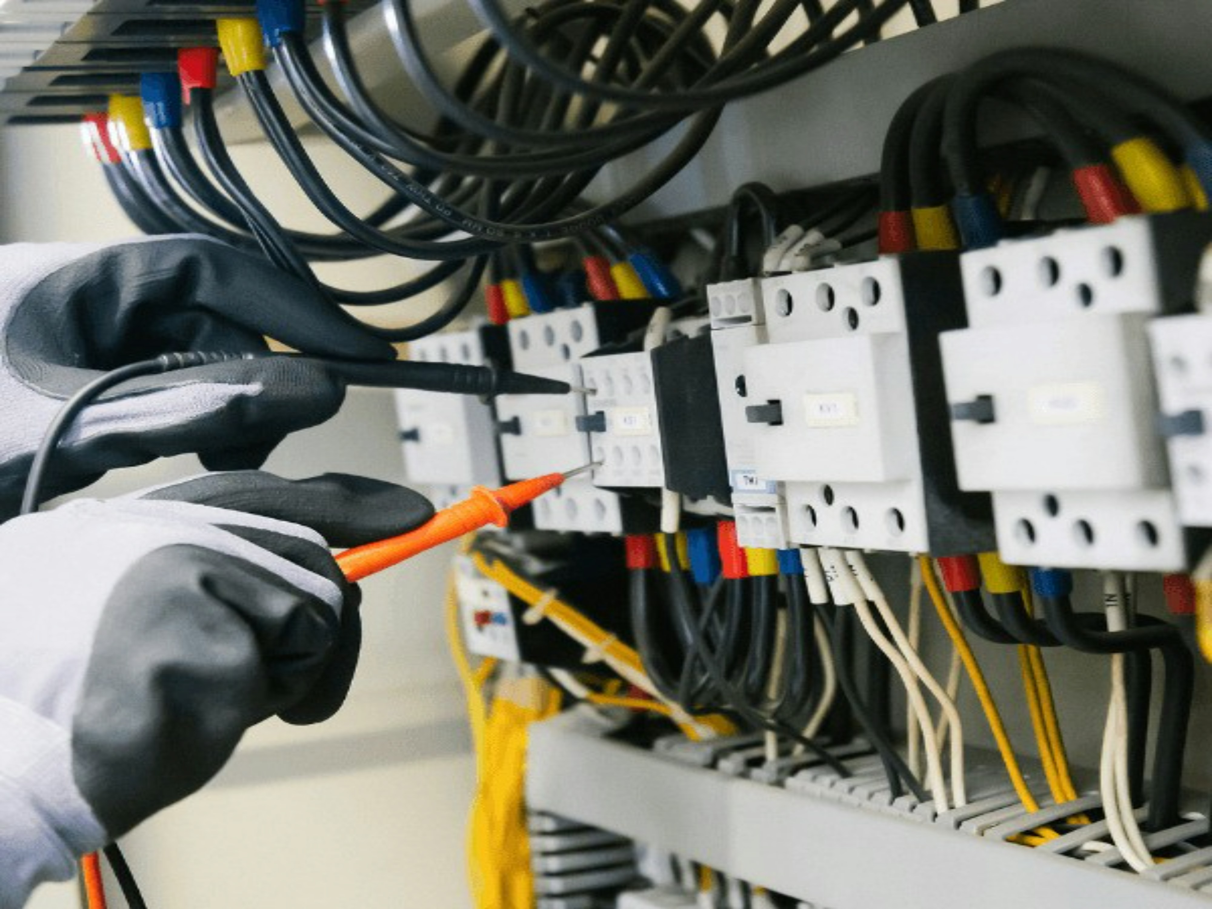 PLC control panel wiring for grain handling automation system